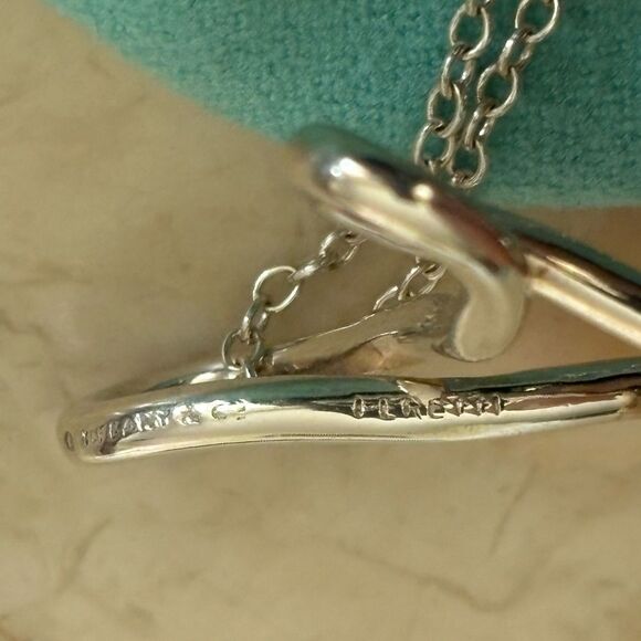 Tiffany & Co. Elsa Peretti Extra Large Infinity Cross 28” Chain Rare - Picture 7 of 12